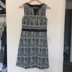 Ann Taylor Loft Black and white dress